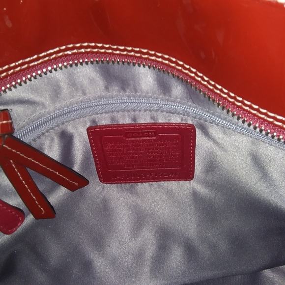 Red Coach Purse - Picture 4 of 5